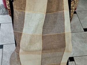Κουρτίνα Λινή Καφέ 15€ με την ραφή